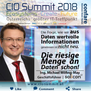 CIO Summit Wilfinger-May Daten sind Öl
