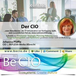 BeCIO Johanna Pfäffle - CIO_vom Dienstleister zur Unternehmensführung