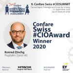 Confare Swiss #CIOAward Gewinner Konrad Zöschg vom Flughafen Zürich