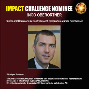 Impact Challenge Nominee Ingo Oberortner